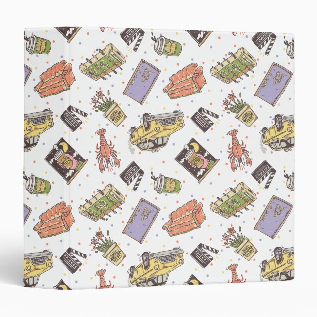 FRIENDS™ | Polka Dot Icon Pattern Binder (Front/Spine)
