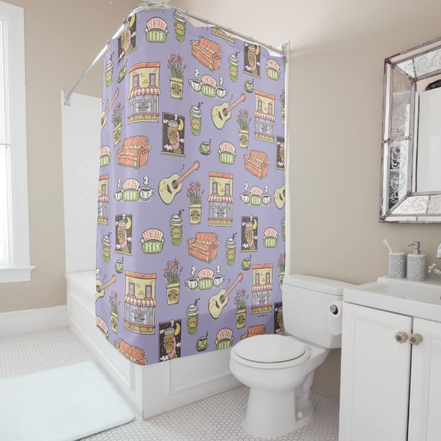 FRIENDS™ | Purple Icon Pattern (In Situ)