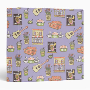 FRIENDS™   Purple Icon Pattern Binder
