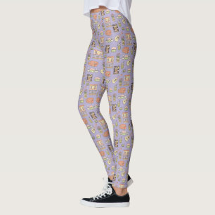 FRIENDS™   Purple Icon Pattern Leggings