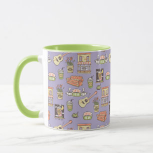 FRIENDS™   Purple Icon Pattern Mug