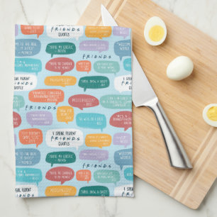 FRIENDS™ Quote Pattern Kitchen Towel