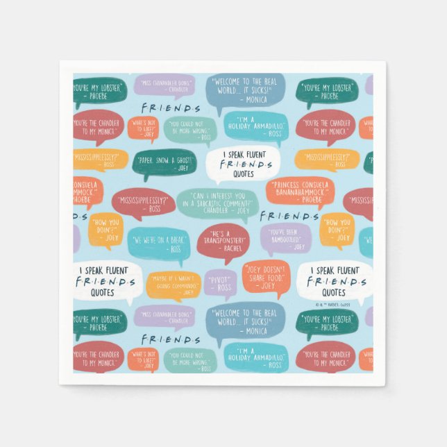 FRIENDS™ Quote Pattern Napkin (Front)