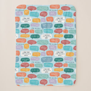 FRIENDS™ Quote Pattern Sherpa Blanket