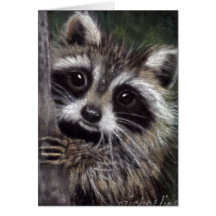 Friends? Raccoon Card