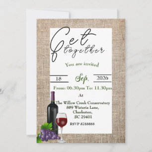 friends reunion invitation