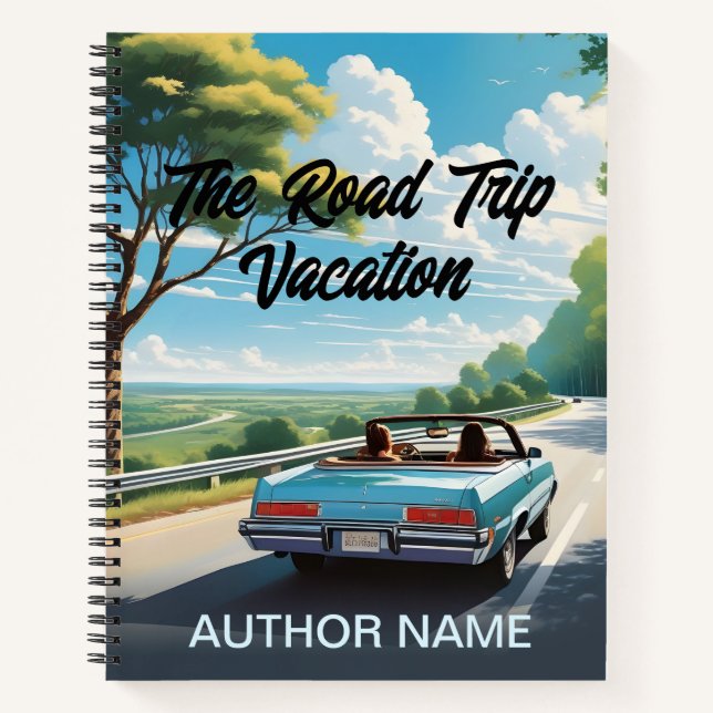 Friends Road Trip Book Cover Inspiration Notebook (Front)