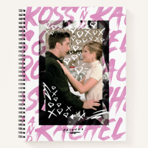 FRIENDS™   Ross And Rachel Doodled Hearts Notebook