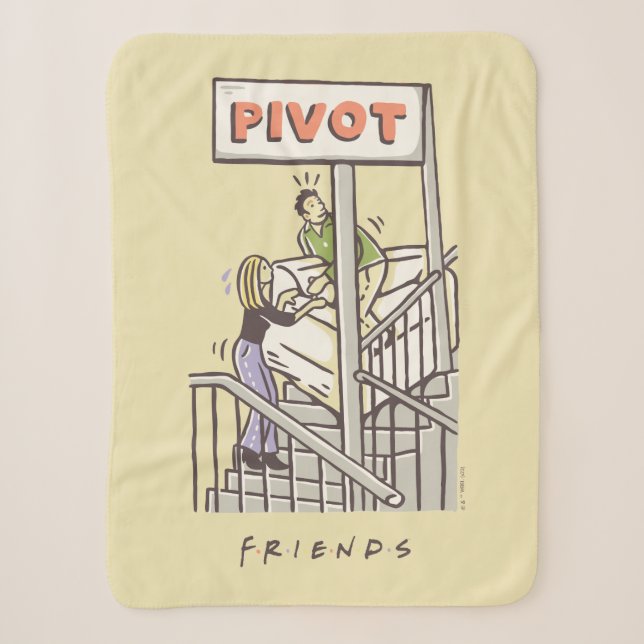FRIENDS™ | Ross and Rachel PIVOT Sherpa Blanket (Front)