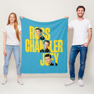 FRIENDS™ Ross, Chandler & Joey Fleece Blanket