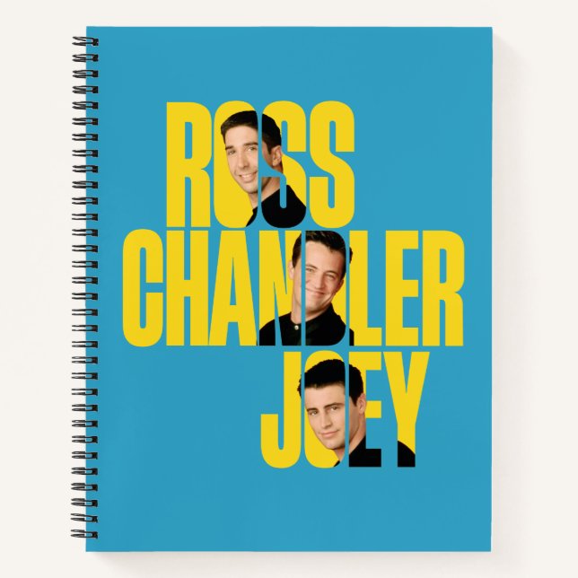 FRIENDS™ | Ross, Chandler & Joey Notebook (Front)