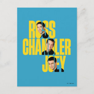 FRIENDS™   Ross, Chandler & Joey Postcard