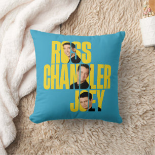 FRIENDS™   Ross, Chandler & Joey Throw Pillow