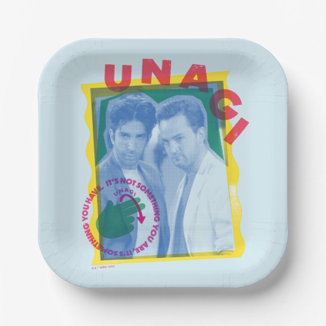 FRIENDS™ | Ross & Chandler - Unagi Paper Plate (Front)