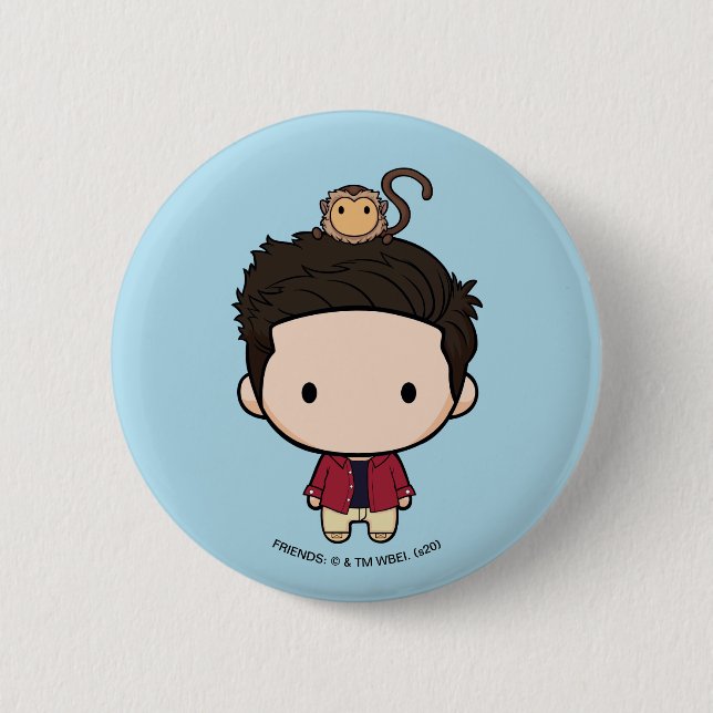 FRIENDS™ | Ross Chibi 2 Inch Round Button (Front)