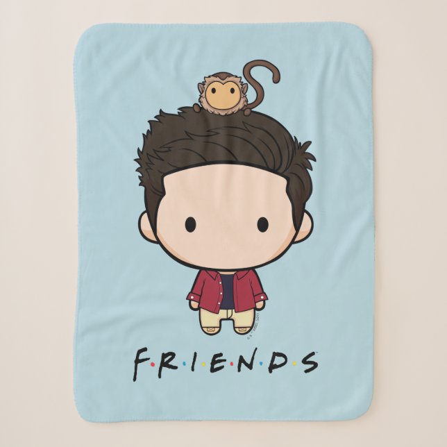 FRIENDS™ | Ross Chibi Sherpa Blanket (Front)