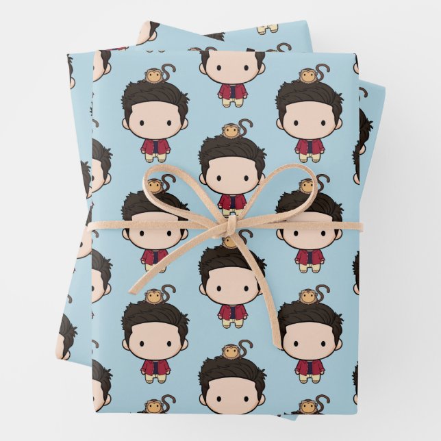 FRIENDS™ | Ross Chibi Wrapping Paper Sheet (In situ)