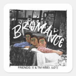 FRIENDS™   Ross, Joey, & Chandler Bromance Square Sticker