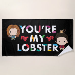 FRIENDS™   Ross & Rachel  Lobster Chibi Beach Towel