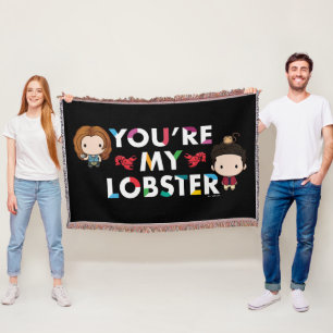 FRIENDS™   Ross & Rachel  Lobster Chibi Throw Blanket
