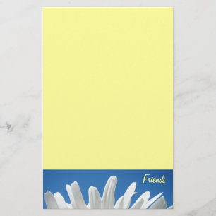 Friends Stationery custom Blue Sky Daisy