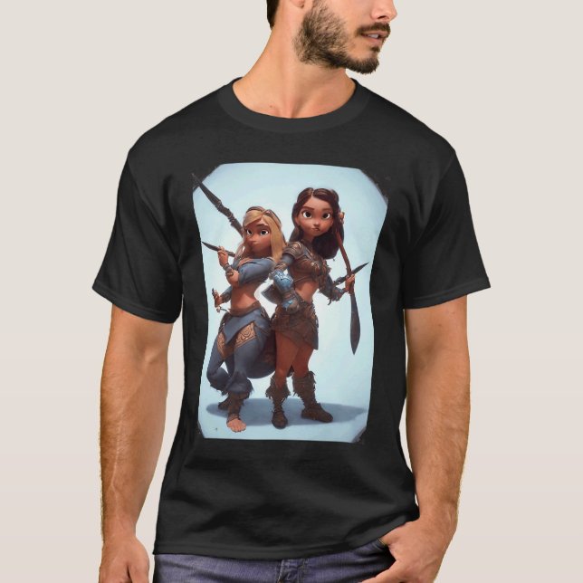 Friends Stick Together by Don Castillo Artist on F T-Shirt (Front)