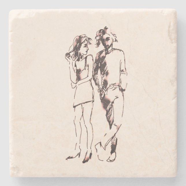 Friends Stone Coaster (Front)