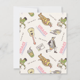 FRIENDS™ Tan Cartoon Pattern Card
