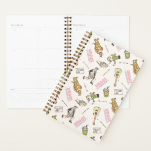 FRIENDS™ Tan Cartoon Pattern Planner