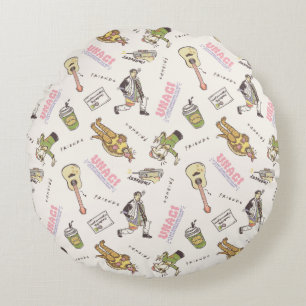FRIENDS™ Tan Cartoon Pattern Round Pillow