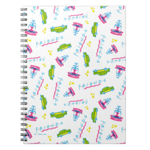 FRIENDS™ Taxi and Water Fountain Pattern Notebook