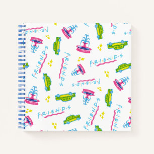 FRIENDS™ Taxi and Water Fountain Pattern Notebook