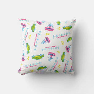 FRIENDS™ Taxi and Water Fountain Pattern Throw Pillow