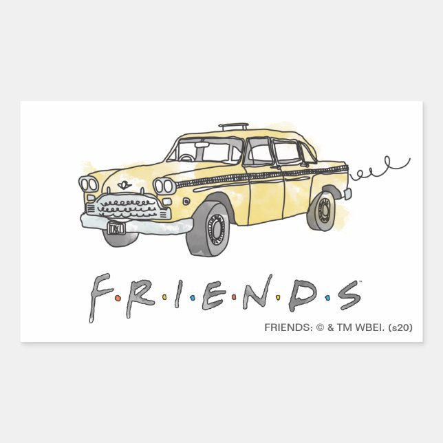 FRIENDS™ | Taxi Cab Sticker (Front)