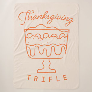 FRIENDS™   Thanksgiving Trifle Sherpa Blanket