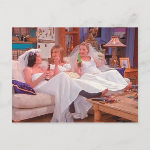 FRIENDS™ The Girls in Wedding Dresses Invitation Postcard