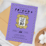 FRIENDS™ | The One With the 30th Birthday Invitation<br><div class="desc">Celebrate your milestone 30th birthday with this FRIENDS™-themed invitation,  inspired by the iconic sitcom. Personalize it with your party details to create a memorable invite that will delight fans of the show. Ideal for those who want to add a touch of 90s nostalgia to their special day.</div>