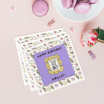 FRIENDS™ | The One With the Birthday Napkin<br><div class="desc">Celebrate your birthday with these FRIENDS™-themed paper napkins,  featuring all your favourite icons from the iconic TV show. Personalize them by adding your name and age to make your party truly unique. Perfect for fans of the series,  these napkins add a touch of nostalgia to any celebration.</div>