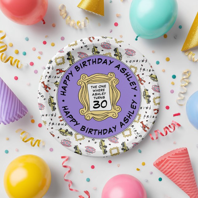 FRIENDS™ | The One With the Birthday Paper Plate (Paper plate on simulated table)