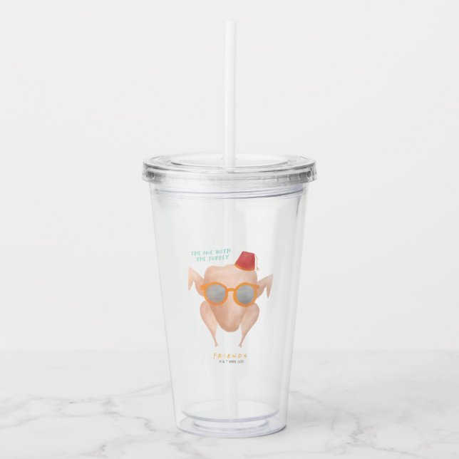 FRIENDS™ | The One with the Turkey Acrylic Tumbler (Front)