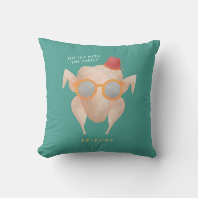 FRIENDS™ | The One with the Turkey Throw Pillow (Front)