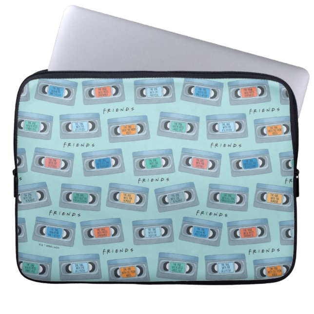 FRIENDS™ | The One With Video Tape Pattern Laptop Sleeve (Front)