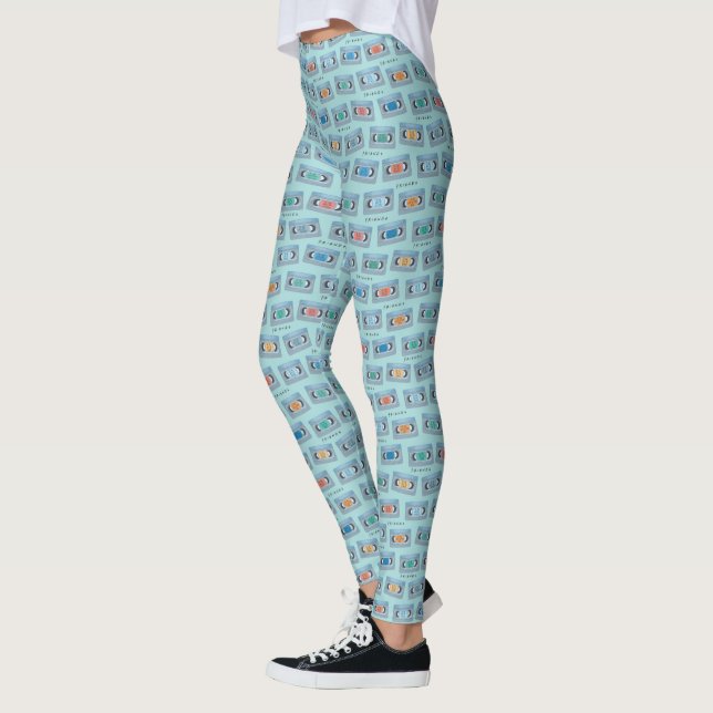 FRIENDS™ | The One With Video Tape Pattern Leggings (Left)