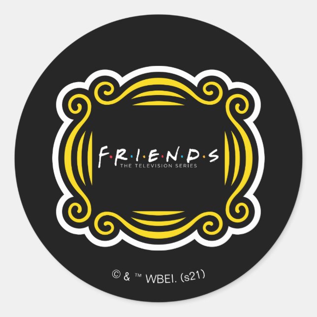 FRIENDS™ The Television Series Classic Round Sticker (Front)