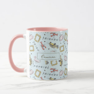 FRIENDS™ Watercolor Icons Pattern   Add Your Name Mug