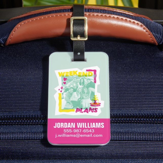 FRIENDS™ | Weekend Plans Luggage Tag (Front Insitu 2)