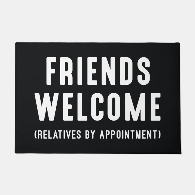 Friends Welcome  Doormat (Front)