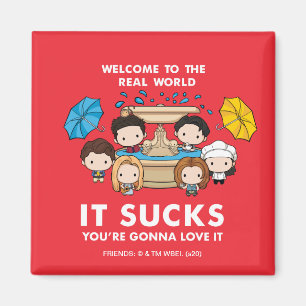 FRIENDS™   Welcome to the Real World Chibi Magnet