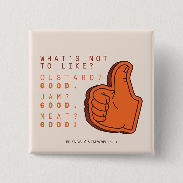 FRIENDS™ | What's Not to Like? 2 Inch Square Button (Front)