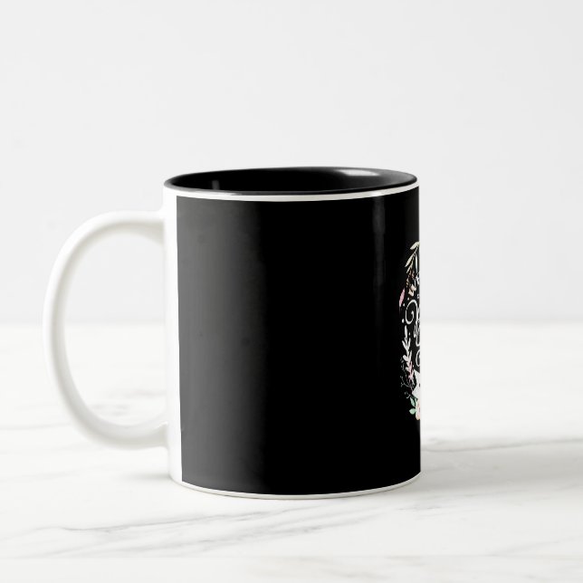 Friends When I Count My Blessing Two-Tone Coffee Mug (Left)